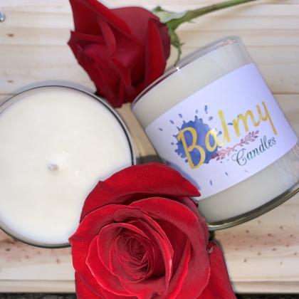 Red Rose Scented Soy Wax Candle | H..