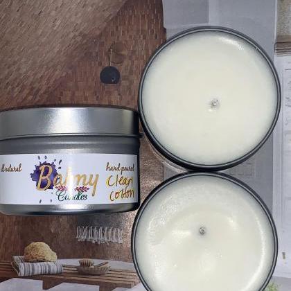 Clean Cotton Soy Wax Candle | Hand-..