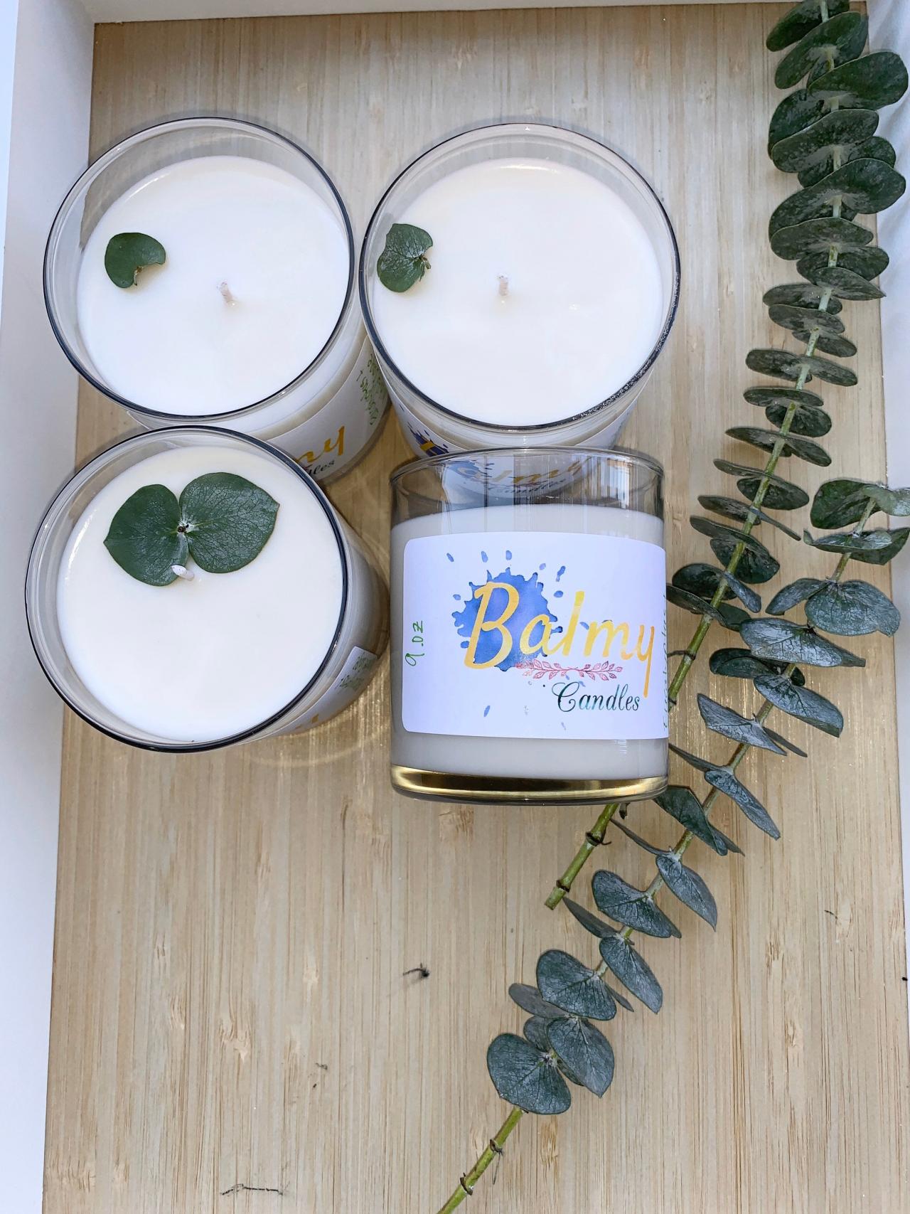 Eucalyptus + White Sage Hand-poured Soy Candle