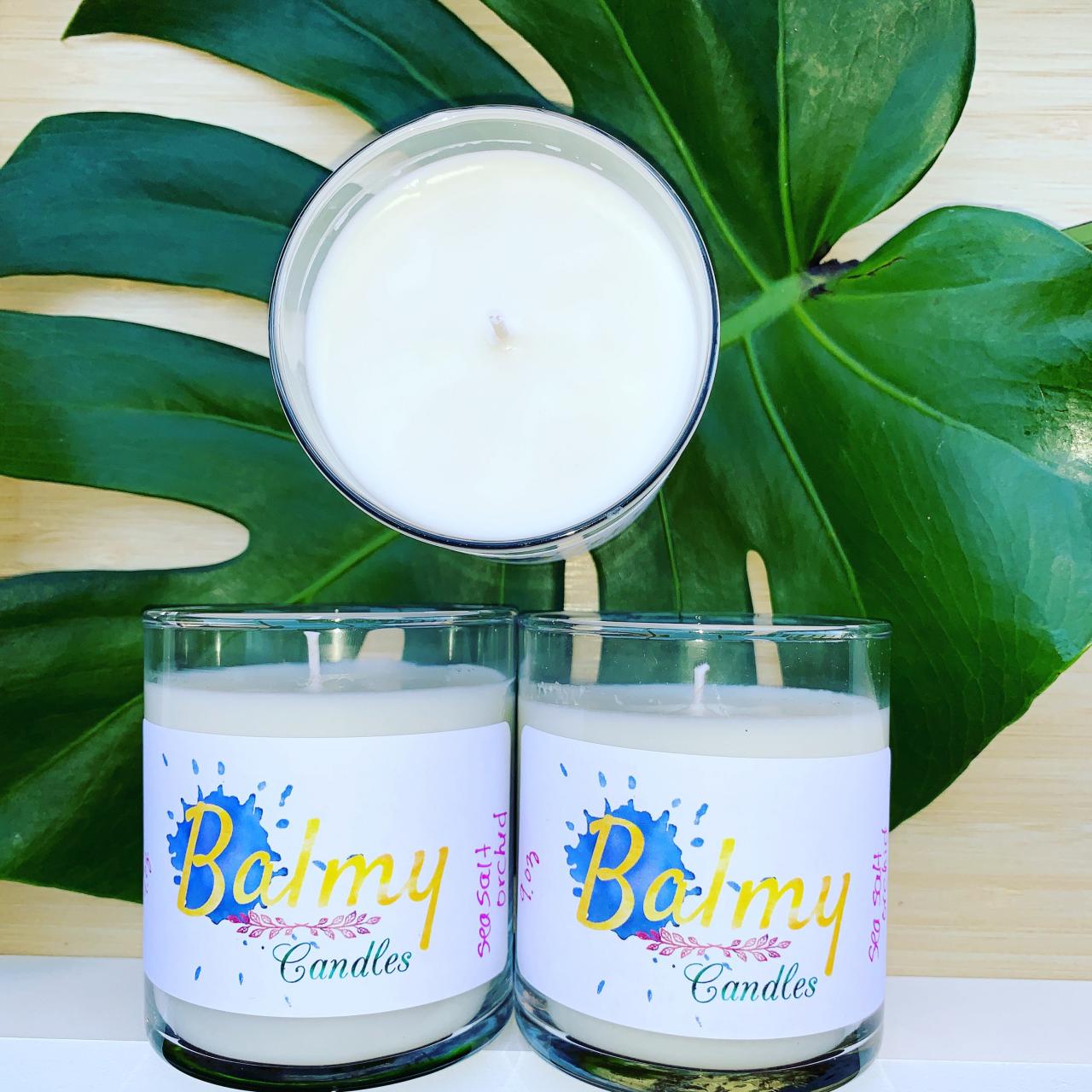 Sea Salt Orchid Soy Wax Candle | Handmade Candle